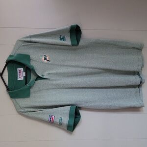 Vintage Starter Miami Dolphins Men's Shirt Medium Green Short Sleeve Polo